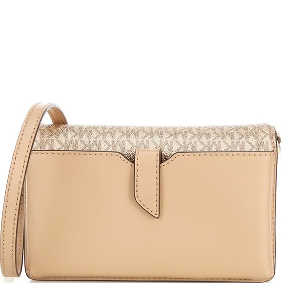 NWT•Michael Kors Metallic Signature Logo Jet Set Charm Small Crossbody Bag - Picture 2 of 3